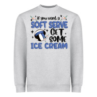 Heather Grey if you want a soft serve get some ice cream Heavyweight Sweatshirt - MaliasSmallBusiness
