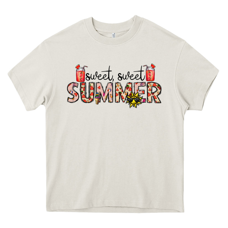 Sweet Sweet Summer Heavy Core Tee by CowhideDigitalArt | Teevron