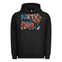 Pigment Black Party in the USA Urban Hoodie - FaDigitalArtStudio