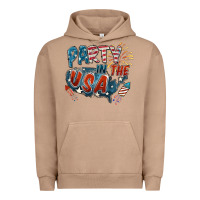 Pigment Burro Party in the USA Urban Hoodie - FaDigitalArtStudio