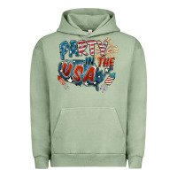 Pigment Oil Green Party in the USA Urban Hoodie - FaDigitalArtStudio