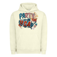 Pigment Pistachio Party in the USA Urban Hoodie - FaDigitalArtStudio