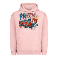Pigment Salmon Party in the USA Urban Hoodie - FaDigitalArtStudio