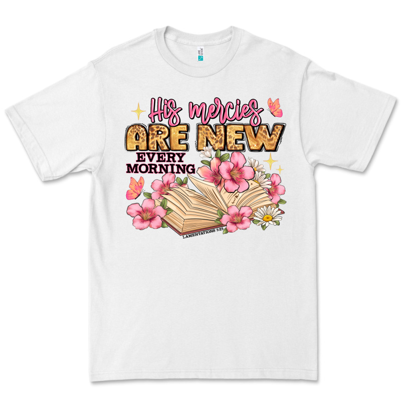 His Mercies Are New Every Morning Lamentations 3 2 Premium Tee by JahusDesignShop | Teevron