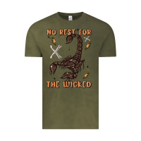Vintage Olive no rest for the wicked Vintage Tee - MaliasSmallBusiness