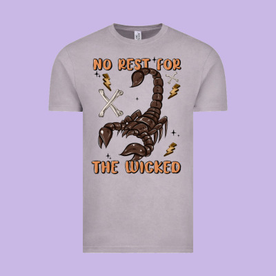 No Rest For The Wicked Vintage Tee Designed By Maliassmallbusiness