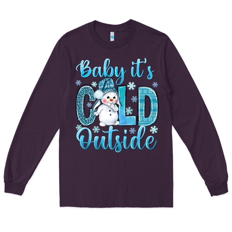 Baby Its Cold Outside Long Sleeve Tee by NancyCooperArtShop | Teevron