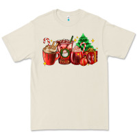 Bone Christmas coffee cups with gift and Christmas tree Premium Tee - AdoDesignShop