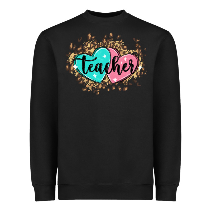 Heart Teacher Heavyweight Sweatshirt by MaliasSmallBusiness | Teevron