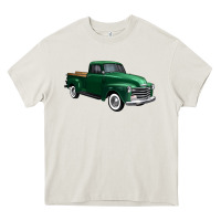 Cream western green truck right 34 view 1 Heavy Core Tee - FaDigitalArtStudio