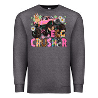 Charcoal Heather Egg crusher Easter Day Premium Sweatshirt - HowdyJamesFarm