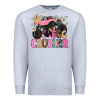 Heather Grey Egg crusher Easter Day Premium Sweatshirt - HowdyJamesFarm