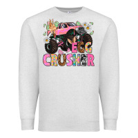 Oatmeal Heather Egg crusher Easter Day Premium Sweatshirt - HowdyJamesFarm