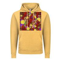 Vintage Mustard mardi gras crawfish and lemons Vintage Hoodie - Jasminsmagicworld