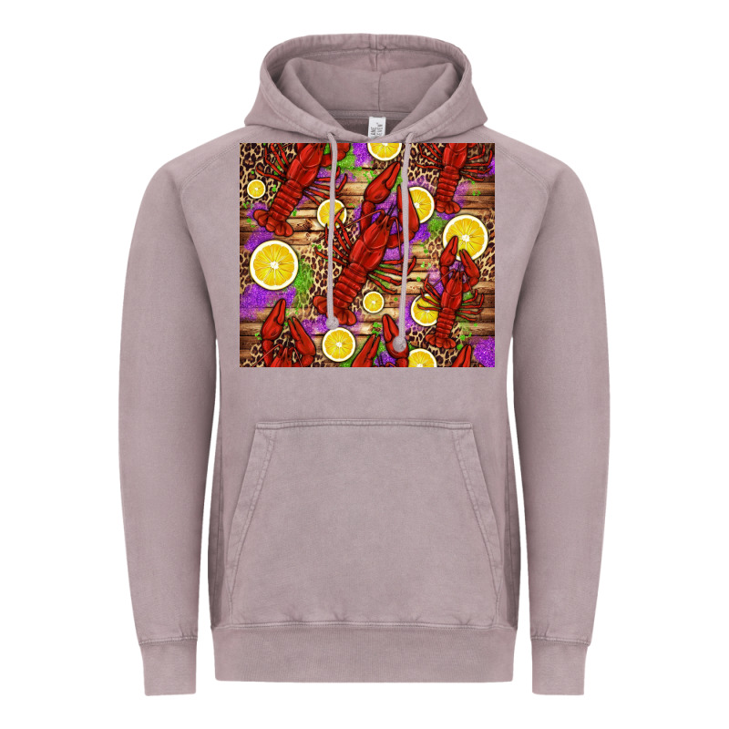 Mardi Gras Crawfish And Lemons Vintage Hoodie by Jasminsmagicworld | Teevron