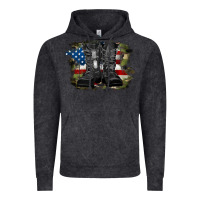 Vintage Black american flag with army boots Vintage Hoodie - RanaPortraitStore