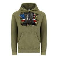 Vintage Olive american flag with army boots Vintage Hoodie - RanaPortraitStore