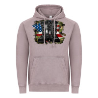 Vintage Zinc american flag with army boots Vintage Hoodie - RanaPortraitStore