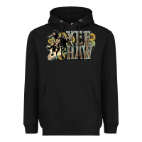 Black Yee haw Cowboy western Heavyweight Hoodie - HowdyJamesFarm
