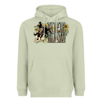 Matcha Yee haw Cowboy western Heavyweight Hoodie - HowdyJamesFarm