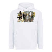 White Yee haw Cowboy western Heavyweight Hoodie - HowdyJamesFarm