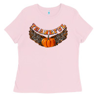 Bubblegum Pink Thankful Ladies Tee - CowhideDigitalArt