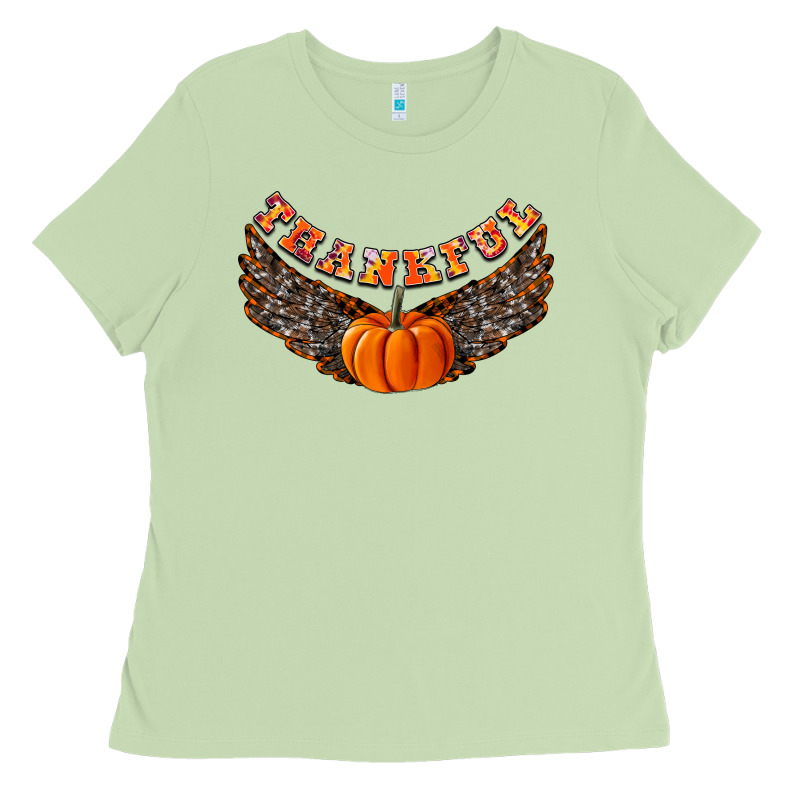 Thankful Ladies Tee by CowhideDigitalArt | Teevron
