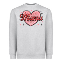 Heather Grey mama valentines Heavyweight Sweatshirt - MaliasSmallBusiness