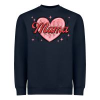 Navy mama valentines Heavyweight Sweatshirt - MaliasSmallBusiness
