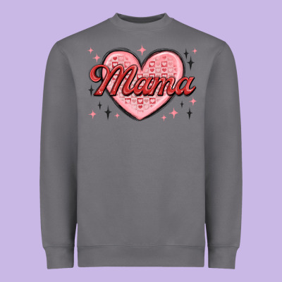 Mama Valentines Heavyweight Sweatshirt Designed By Maliassmallbusiness