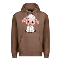 Chestnut Cartoon Lamb Premium Hoodie - HowdyJamesFarm