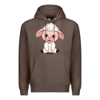Coffee Cartoon Lamb Premium Hoodie - HowdyJamesFarm