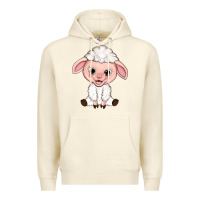 Sandshell Cartoon Lamb Premium Hoodie - HowdyJamesFarm