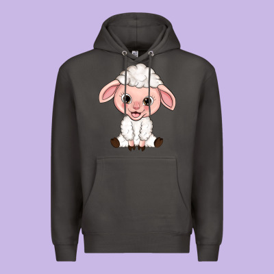 Cartoon Lamb Premium Hoodie Designed By Howdyjamesfarm