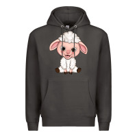 Smoke Cartoon Lamb Premium Hoodie - HowdyJamesFarm