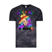 Cloud Black drag is not a crime fabulous drag queen Vintage Tee - MaliasSmallBusiness