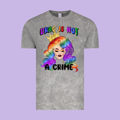 Drag Is Not A Crime Fabulous Drag Queen Vintage Tee Designed By Maliassmallbusiness