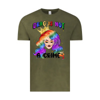Vintage Olive drag is not a crime fabulous drag queen Vintage Tee - MaliasSmallBusiness