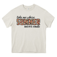 Cream take me where summer never ends Heavy Core Tee - CowhideDigitalArt