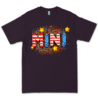 Plum usa mini  leopard background Premium Tee - AdoDesignShop