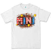 White usa mini  leopard background Premium Tee - AdoDesignShop