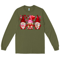 Valentines Day Gnomies With Heart Balloon Long Sleeve Tee | Teevron