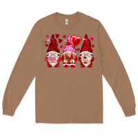 Toasted Coconut valentines day gnomies with heart balloon Long Sleeve Tee - NancyCooperArtShop