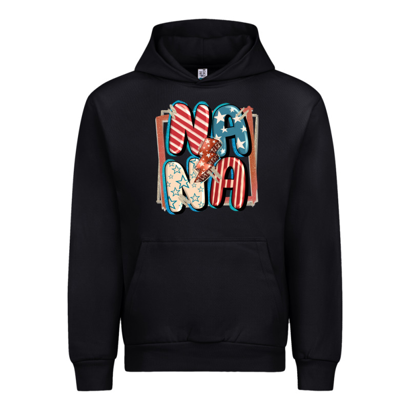 4th Of July Nana With Lightning Bolt Urban Hoodie by FaDigitalArtStudio | Teevron