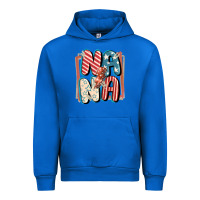 Cobalt 4th of July nana with lightning bolt Urban Hoodie - FaDigitalArtStudio