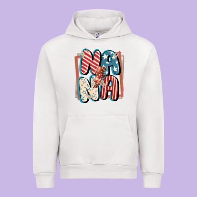 4th Of July Nana With Lightning Bolt Urban Hoodie Designed By Fadigitalartstudio