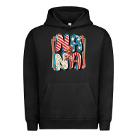 Pigment Black 4th of July nana with lightning bolt Urban Hoodie - FaDigitalArtStudio