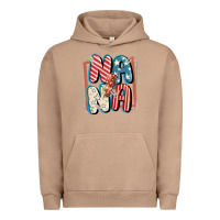 Pigment Burro 4th of July nana with lightning bolt Urban Hoodie - FaDigitalArtStudio