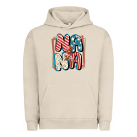 Pigment French Oak 4th of July nana with lightning bolt Urban Hoodie - FaDigitalArtStudio