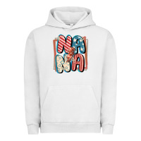 Pigment Lunar Rock 4th of July nana with lightning bolt Urban Hoodie - FaDigitalArtStudio